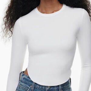 Aritzia Light Green Long Sleeve Tee